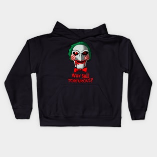 Scary Gory Horror Movie Villain Quote Mashup Kids Hoodie